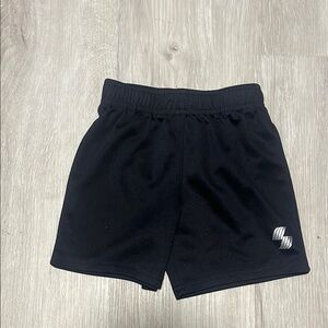 Black Athletic Shorts with Logo